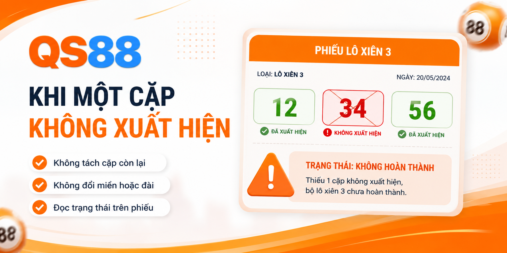 Khi một cặp số không xuất hiện 