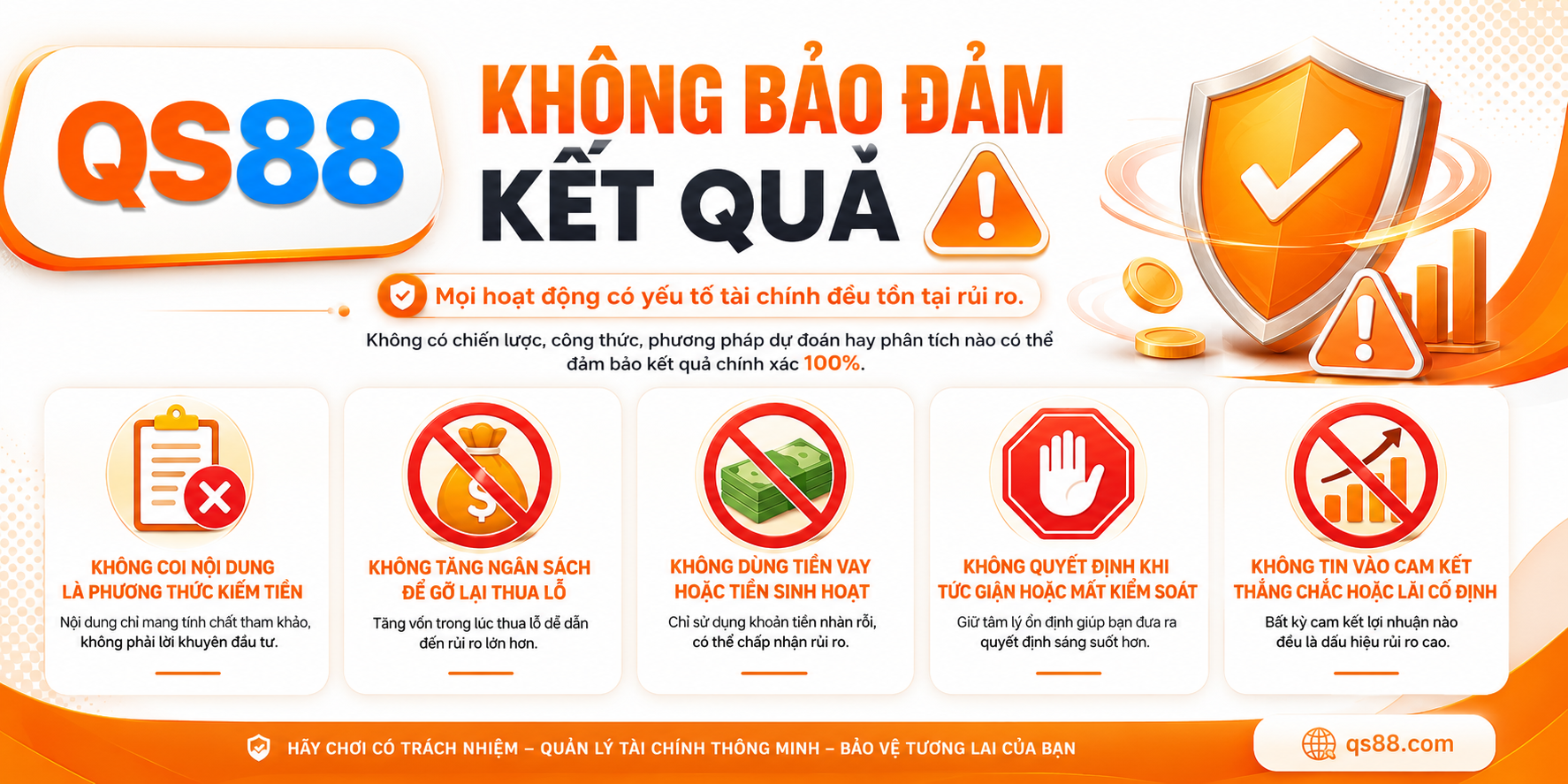 Không đảm bảo kết quả 